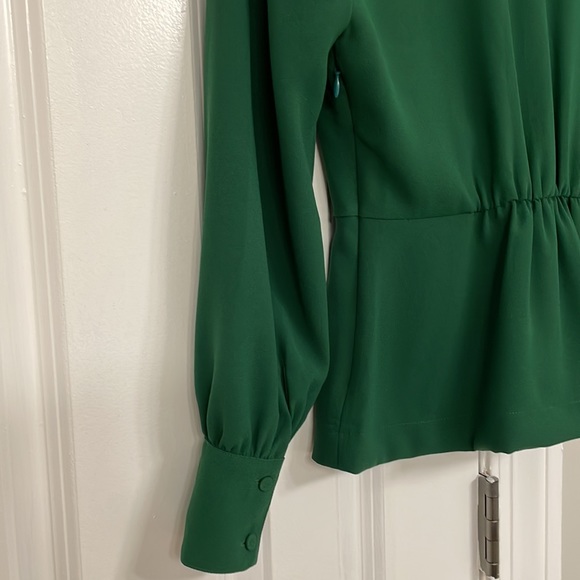 J. Crew Drapery Faux Wrap Top 365 Crepe Size 0 - Picture 7 of 9